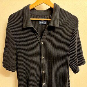 Button-Through Sweater Polo